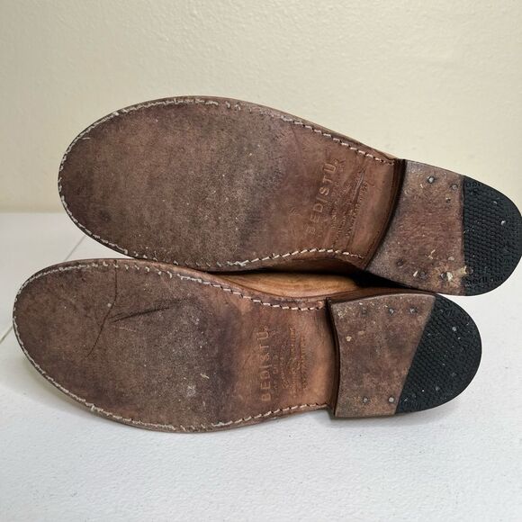 Bed Stu Cobbler Series Brown Distressed Leather Gogo Moto Riding Boots Women 9 - Picture 13 of 16